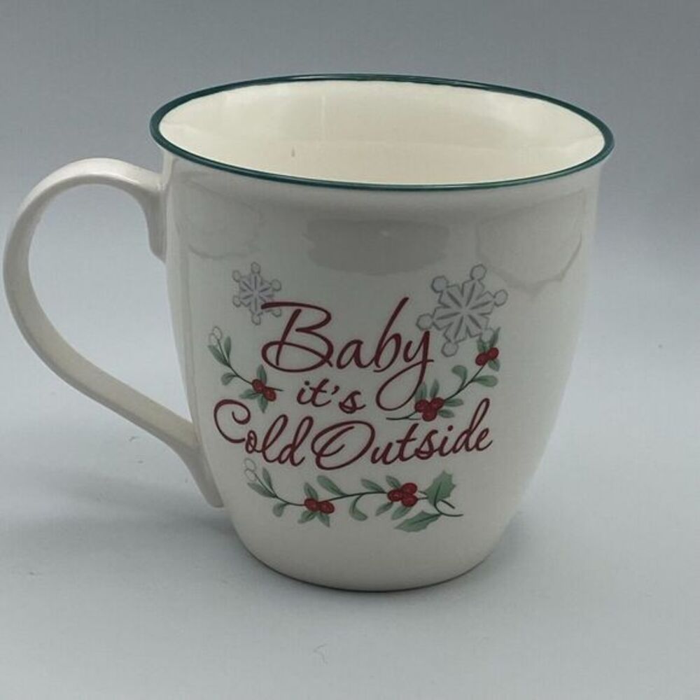 Pfaltzgraff Winterberry Oversized Coffee‎ Chocolate Mug Baby Its Cold Outside